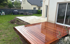 Terrasse en dallage sur plots
