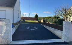 All�e de garage en enrob� � chaud et Pav� la couture�