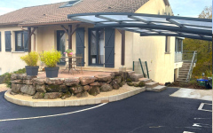 All�e de garage en enrob� � chaud
